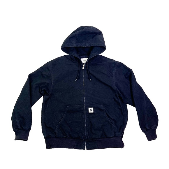 Carhartt WIP OG Active Jacket Straight Black Full Zip - Picture 1 of 6